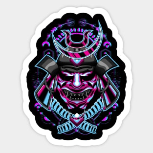 samurai mask Sticker